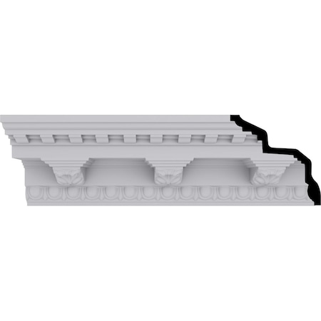 Ekena Millwork 6 1/2"H x 6 1/2"P x 9 1/4"F x 94 1/2"L Stockport Crown Moulding MLD06X06X09ST